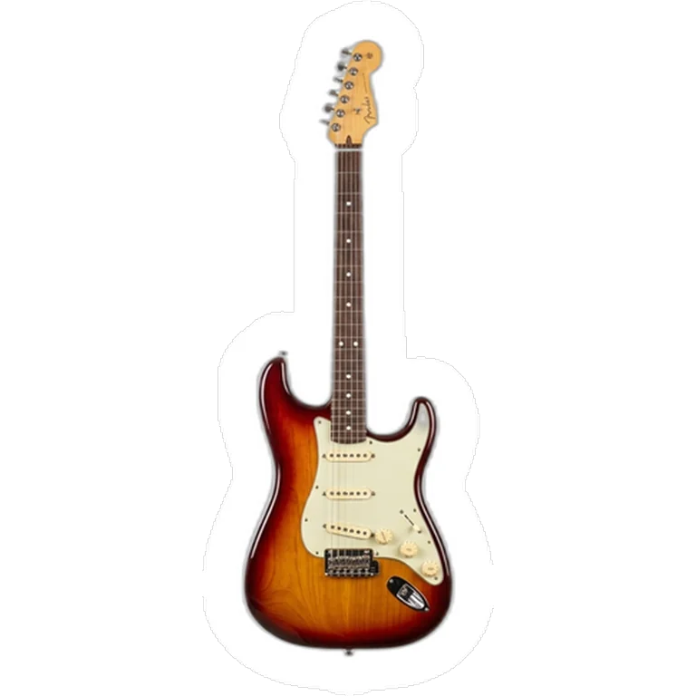 Electric guitar sticker