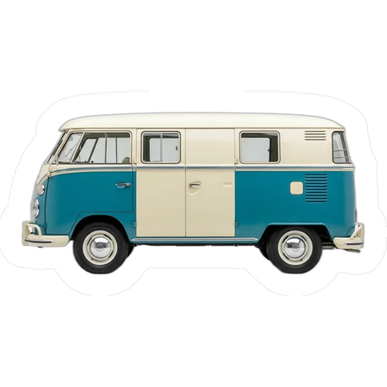 Retro camper van sticker