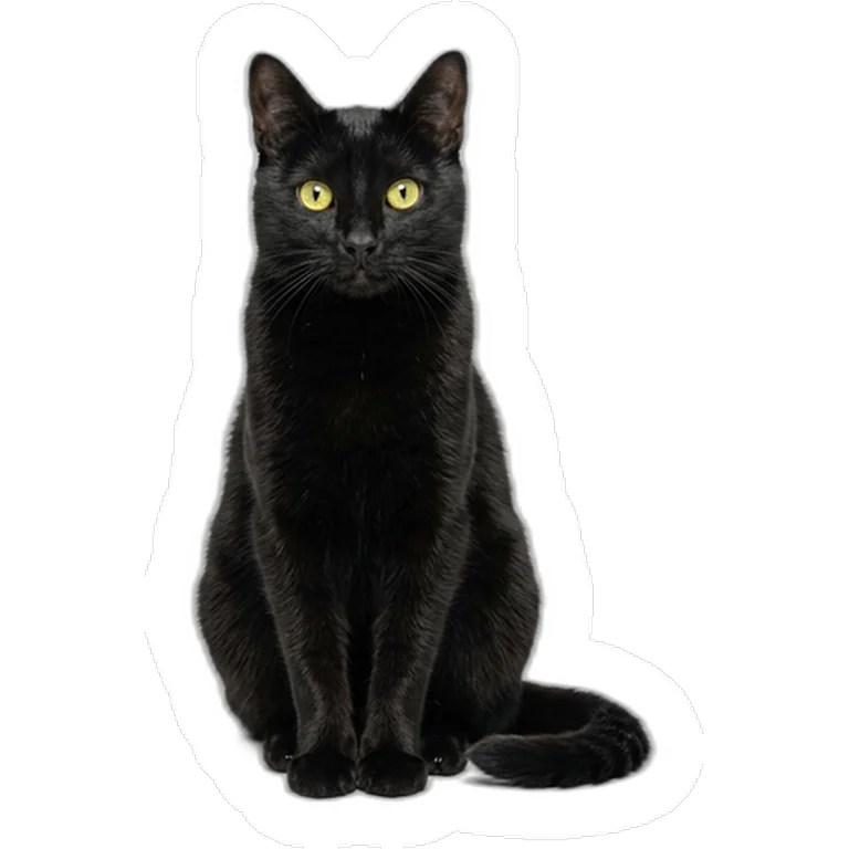 Custom cat photo decal on a window